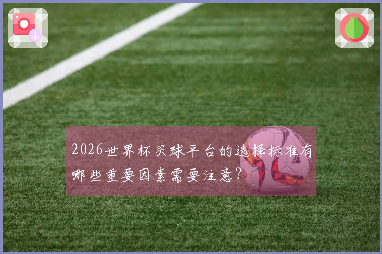 2026世界杯买球平台的选择标准有哪些重要因素需要注意？