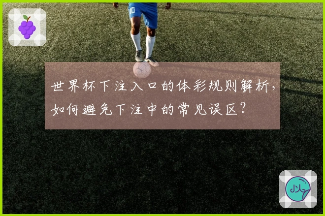 世界杯下注入口的体彩规则解析，如何避免下注中的常见误区？